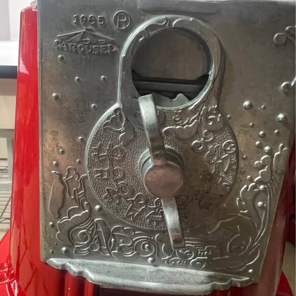 38" Jolly Good Industries Red Gumball Machine Metal & Glass Standing - Picture 3 of 5